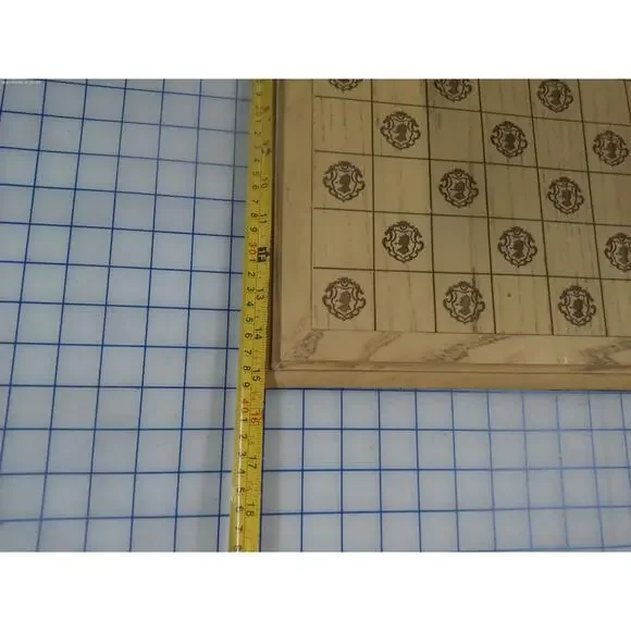 Cherlo Home Wooden Game Board Checkered Decorative 15x15